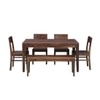 Heritage Sheesham Wood 6 Seater Dining Set In Provincial Teak Finish