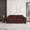 Esquel Premium 3 Seater Fabric Sofa in Deep Crimson Velvet Colour