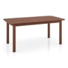 Dane Solid Wood Dining Table 6 Seater with 6 Dane Solid Wood Dining Chairs (Finish: Honey)