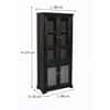 Akira Sheesham Wood Book Case Cum Crockery Unit   In Walnut  Finish