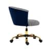 Doe Buck Paolo Blue Houndstooth Upholstered Swivel Office Chair
