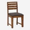 Arbor 4 Seater Dining Set with Cushioned Bench in Dark Grey Colour