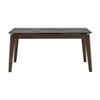 Scandinavian Fortis Extendable Dining Table Walnut Finish