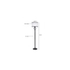 Colt Multicolour Fabric Floor Lamp with Black Iron Base