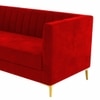 Loris Fabric Sofa - Red