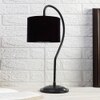 Black cotton Curvy table lamp with Iron Base (SP02)