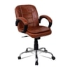 Crestino Low Back Office Desk Chair (Light Brown)