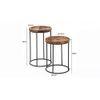 Shadow Solid Wood Nested Tables - Set of 2
