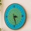 Blue Green Solid Wood Mandala Wall Clock By DisooFashions