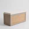 Canora Solid Mango Wood Storage Trunk Taupe