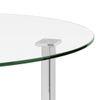 Sanchez 4 Seater Round Glass Top Dining Table