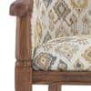 Florence ArmChair in Mustard Mist Ikat Colour and Teak Finish