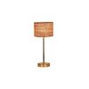 Beige Jute with Metal Gold Table Lamp