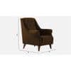 Joplin Accent Chair in Brown Colour