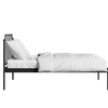 Hackney Metal Non Storage King Bed in Satin Black Finish