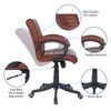 Joorrdonn Mid Back Executive Chair in Ten Brown Colour