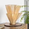 India Natural Table Lamp With Natural Iron Base