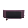 Della 3 Seater Sofa Cum Bed In Purple Colour