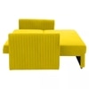 Melano  Pull Out Sofa cum Bed  in Yellow Colour