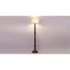 Cameron Brown Cotton Shade Floor Lamp