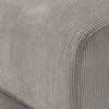 Sophisticated Wood Right Aligned 3-Seater With Upholstery Non Storage Sofa In Grey Colour