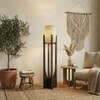 Solitaire Beige Jute Floor Lamp with Beige Jute Base