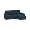 Apollo Compact Sofa (Colour : Indigo Blue, Cushion : Soft, Back Type : High Back, Seating Capacity : Right Aligned 2 Seater + Right Aligned Chaise)