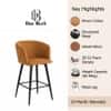 Doe Buck Velvet Counter Height Bar Stool in Brown Colour