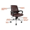 Smart Ergonomic Office Chair In Brown