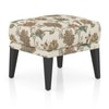 Morgen Ottoman In Rustic Palmette Floral Colour