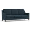 Abbey 3 Seater Fabric Sofa In Indigo Blue Colour