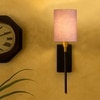 Devansh Metal Electric Wall Light in Black Colour with Grey Shade Count of 1 Light