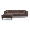 Lewis Sectional Sofa (Colour : Daschund Brown, Cushion : Soft, Seater : Left Aligned 3 Seater + Left Aligned Chaise)