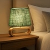 Devansh Green  Jute Table Lamp With Wood Natural Base -13