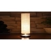 White Jute table lamp with Steel Base -9