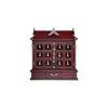 triveni engineered wood prayer unit in mahagony finish
