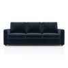 Apollo Sofa Set (Colour : Cobalt, Cushion : Soft, Back Type : Regular, Seater : 3+1+1)
