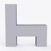 Joy Ride Study Table In Silver Gray Colour