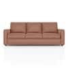 Apollo Compact 3 Seater  Fabric Sofa In Mocha Mousse Velvet Colour
