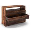 Ohio Solid Wood Chest of 6 Drawers in Teak Finish