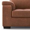 Trissino 1 Seater Luxury Italian Leather Sofa In Cognac