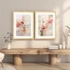 Magnolia Floral Set of 2 Framed Posters Wall Art Decor 45x60 cm