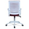 Mmarveal Mid Back Ergonomic Chair in Maroon Colour