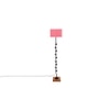 Elin Pink Cotton Shade Floor Lamp