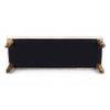 Cairo Soild Wood Bench In Velvet Cream Fabric