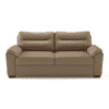 Adelaide 3 Seater Leatherette Sofa in Cappuccino Colour
