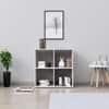Hexa Engineered Wood Bookshelf Multipurpose Storage Rack in Frosty White Colour