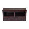 Allen Sheesham Wood Console Table in Dark Walnut Finish