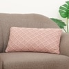 Shannon Pale Pink Cotton Knitted Cushion Cover 12X20 Inches