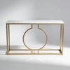 Splendour Metal Console Table in Gold Colour